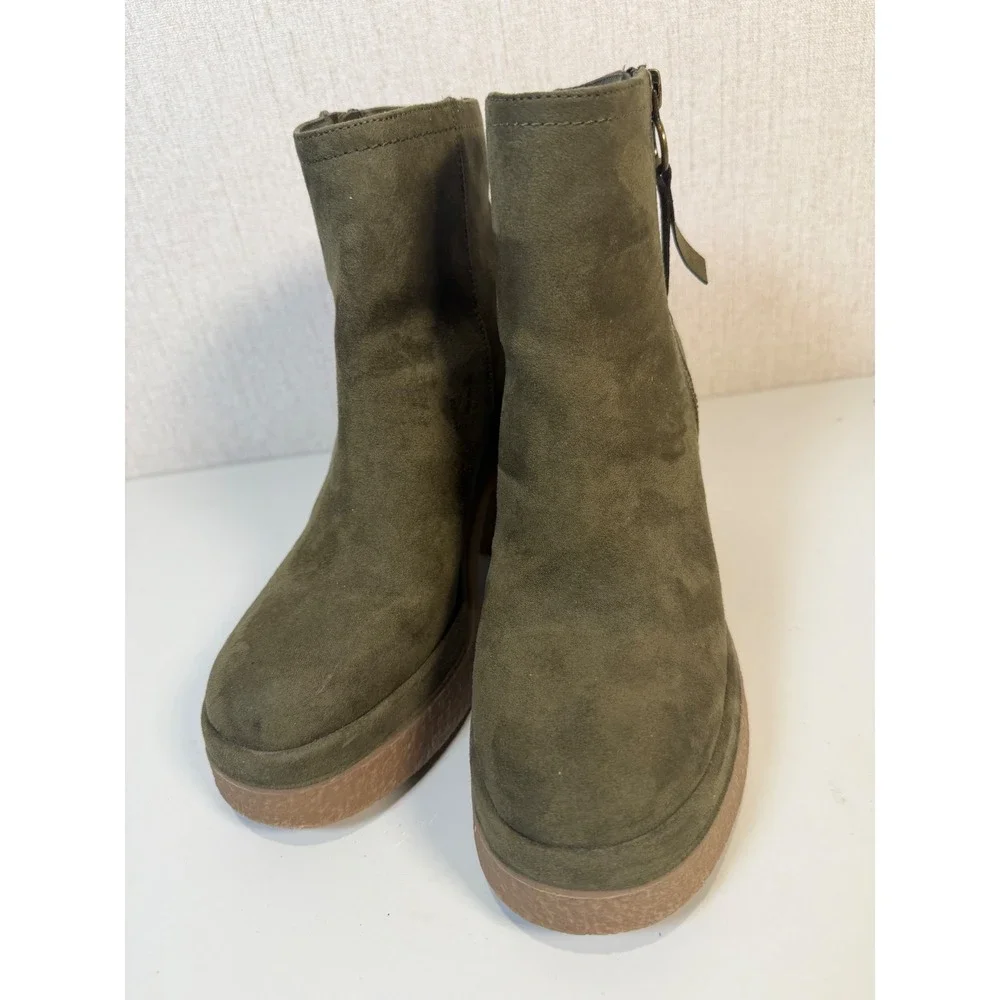 Unionbay Scarsdale‎ Olive Boot Women si2 6.5M